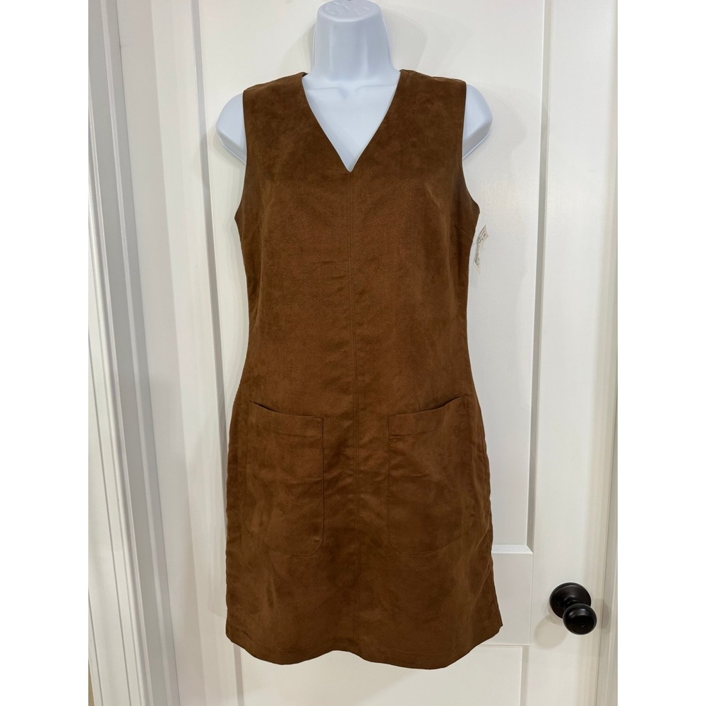 Vintage Massimo Faux Suede Sleeveless Minidress‎ size xs